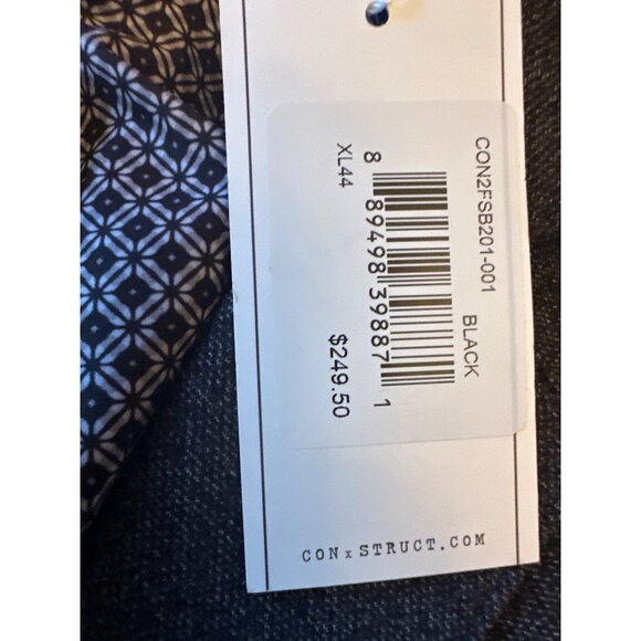 NWT Con.Struct Silvadur Slim Fit Knit Stretch Blazer XL Black Polyester Spandex - Picture 3 of 8